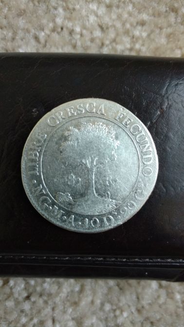 1839/7-Central-American-Republic-Aka-Guatemala-8-Reales-Question